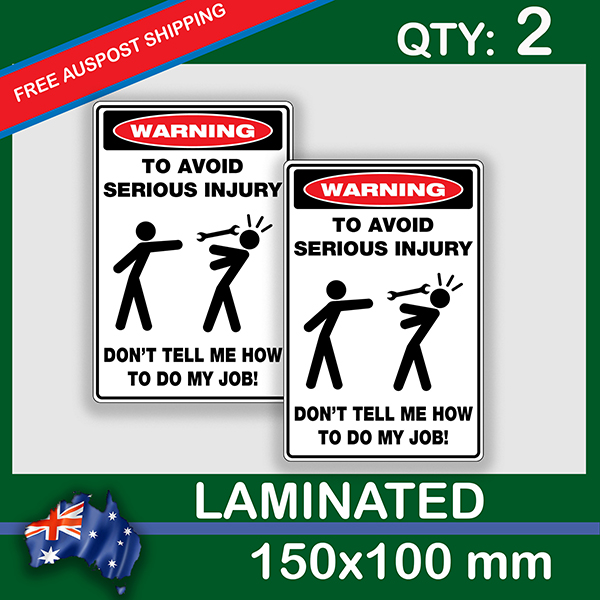 Tool box warning, QTY 2, DECAL STICKER (LAMINATED) Die Cut for Car ,Ute, Caravan, 4x4 | Tool_box_warning_BG.jpg